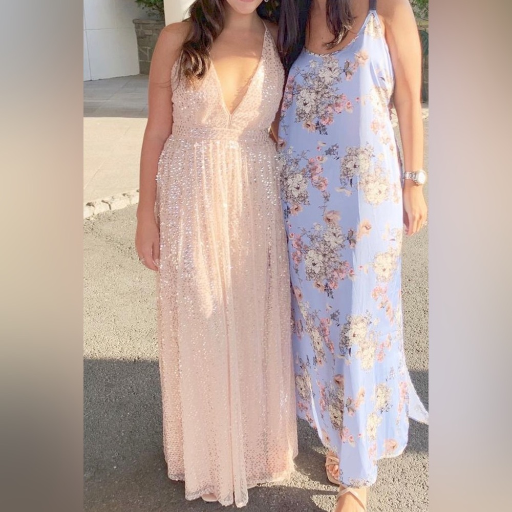 Rose Sequin Gown